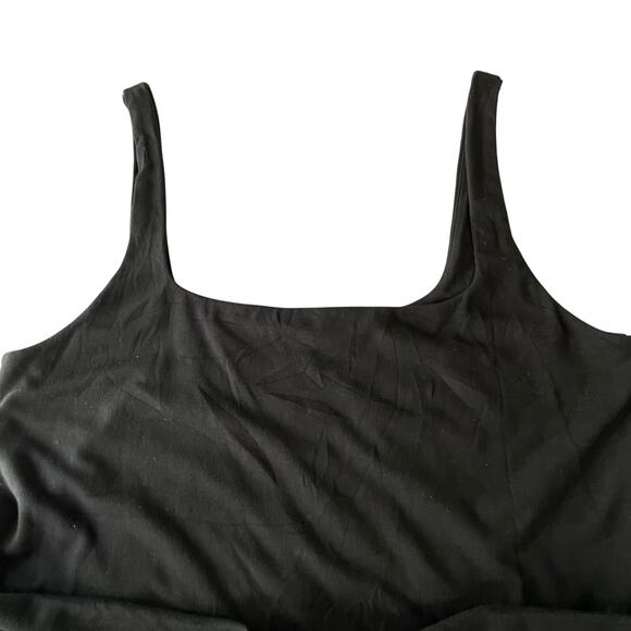 Wilfred Aritzia Saturn Black Wrap Dress Size 2XL Preppy Classic Soft - Picture 3 of 11